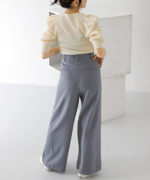 【ほぼ新品】KBF　ワイドパンツ セール】ピンストライプワイドパンツ（その他パンツ）｜KBF