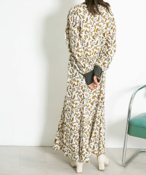 セール】 フラワープリントマーメイドワンピース （ワンピース