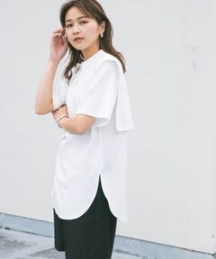 パイピングレイヤードブラウス