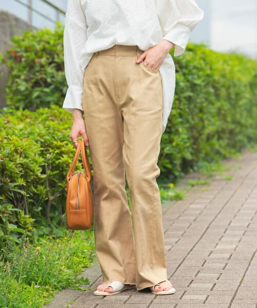 ＊＊KBF / ケービーエフ その他パンツ | カットオフフレアパンツ（BEIGE）