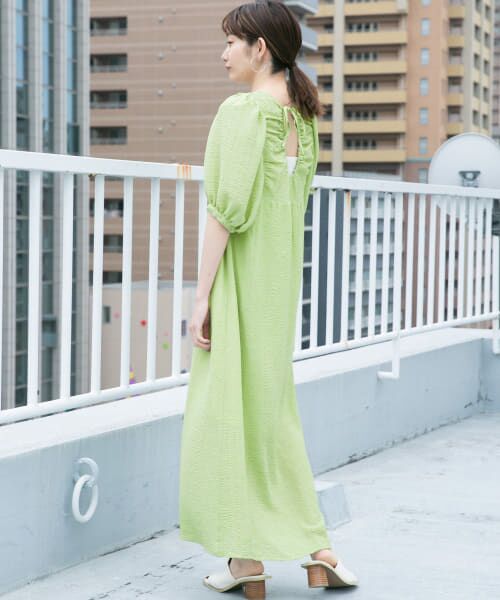 ＊＊KBF / ケービーエフ ワンピース | バックリボンパフスリーブワンピース（PISTACHIO）