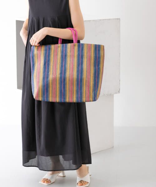 ＊＊KBF / ケービーエフ トートバッグ | ポーチ付き異素材イージーBAG（STRIPE）