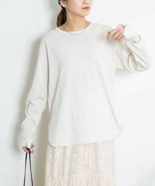 ＊＊KBF / ケービーエフ ニット・セーター | illi　アウトリンキングスリットニット（OFF）