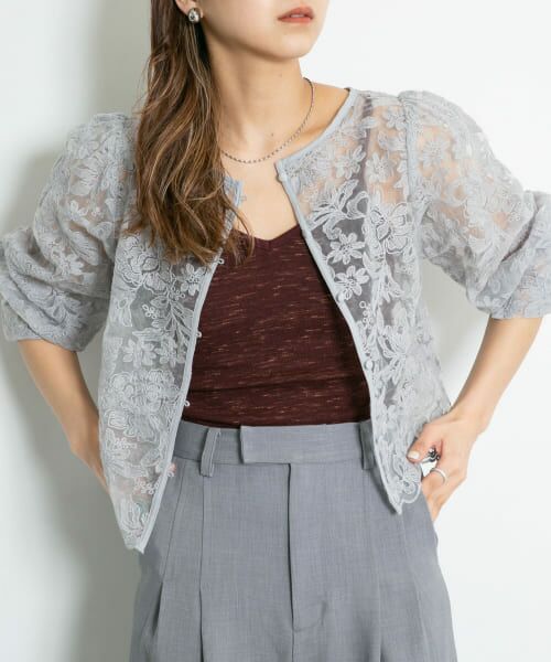 ＊＊KBF / ケービーエフ キャミソール・チューブトップ | メランジクロップドキャミソール（BURGUNDY）