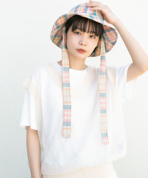 ＊＊KBF / ケービーエフ ハット | リボン付チューリップHAT（BEIGE）