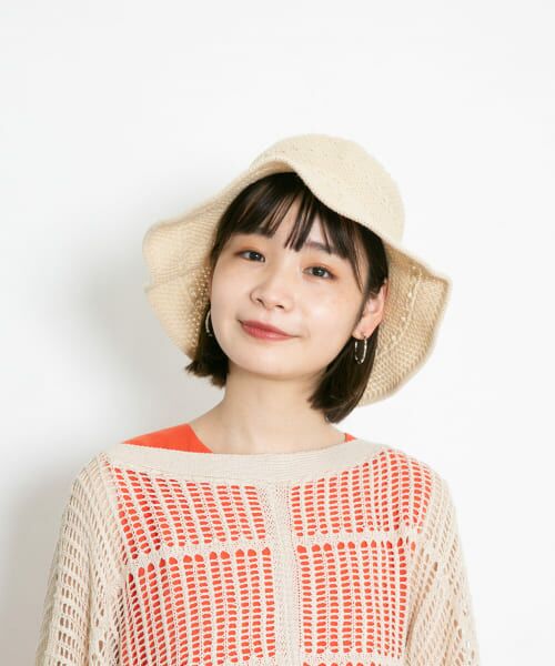 ＊＊KBF / ケービーエフ ハット | ワイヤーブリムチューリップHAT（IVORY）