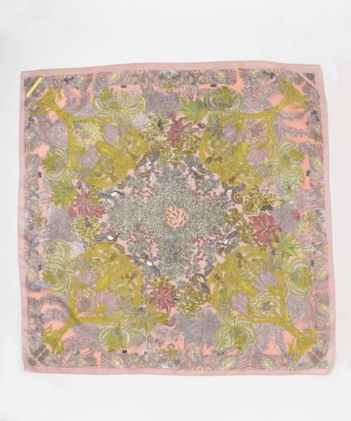 ＊＊KBF / ケービーエフ バンダナ・スカーフ | 大判ボタニカルスカーフ（PINK）