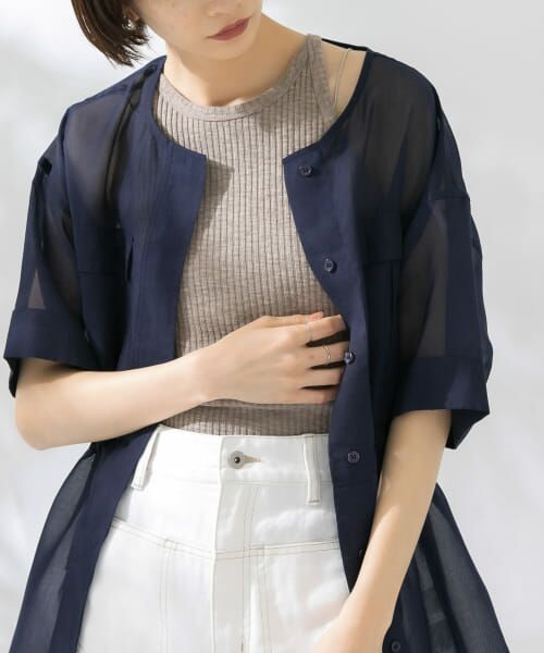 ＊＊KBF / ケービーエフ タンクトップ | アメリカンスリーブリブタンクトップ（BEIGE）