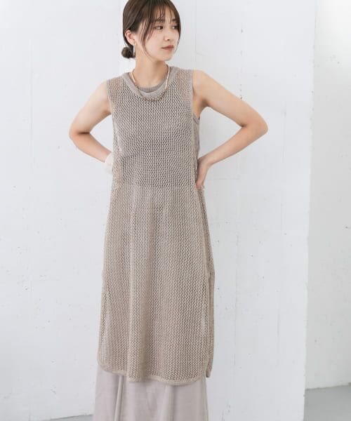 セール】 メッシュニットワンピース （ワンピース）｜＊＊KBF