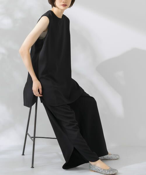 ＊＊KBF / ケービーエフ サロペット・オールインワン | 『WEB/一部店舗限定』スリットセットアップ（BLACK）