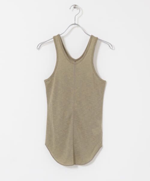 ＊＊KBF / ケービーエフ タンクトップ | リネンライクタンクトップ（BEIGE）