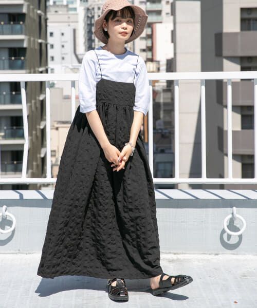 ＊＊KBF / ケービーエフ ワンピース | スパゲッティストラップキャミワンピース（BLACK）