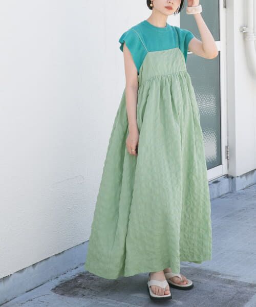 ＊＊KBF / ケービーエフ ワンピース | スパゲッティストラップキャミワンピース（BLUE GREEN）