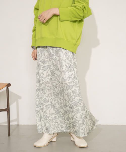 ＊＊KBF / ケービーエフ スカート | Aラインロングスカート（OYSTER）