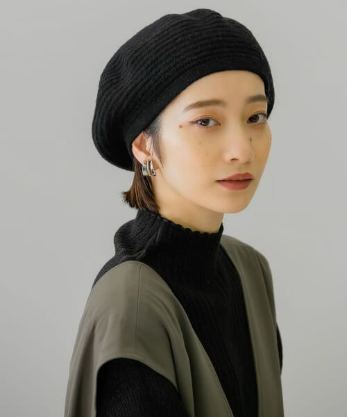 ＊＊KBF / ケービーエフ ハンチング・キャスケット・ベレー帽 | ウールベレー（BLACK）