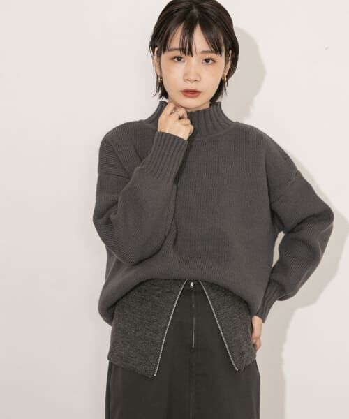 セール】 『WEB/一部店舗限定』ウォッシャブルワイドハイネック