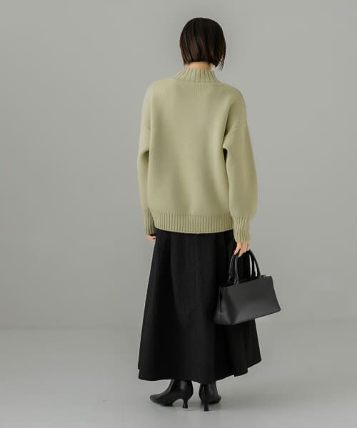 セール】 『WEB/一部店舗限定』ウォッシャブルワイドハイネック