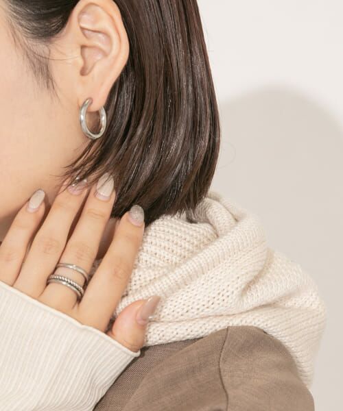 ＊＊KBF / ケービーエフ ピアス・イヤリング | ラウンドフープピアス（SILVER）