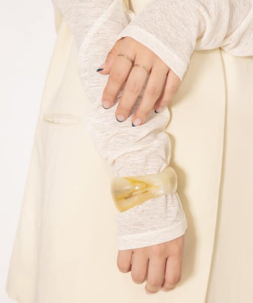 ＊＊KBF / ケービーエフ ブレスレット・バングル | ワイドアクリルバングル（YELLOW）