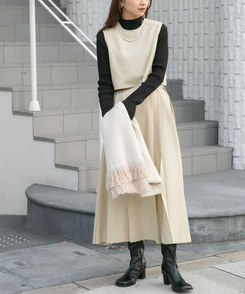 ＊＊KBF / ケービーエフ ワンピース | BACKオープンセパレートワンピース（BEIGE）