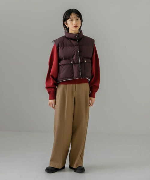 セール】 リバーシブルグリーンダウンベスト （ダウンジャケット