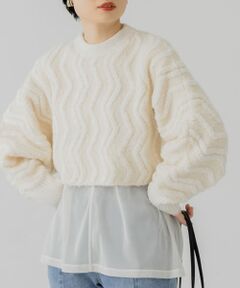 ループヤーンジャガードニット