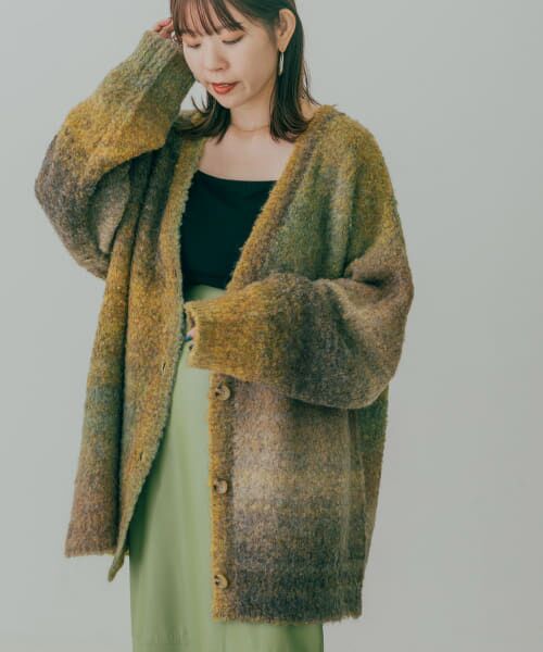 セール】 グラデーションニットカーディガン （カーディガン