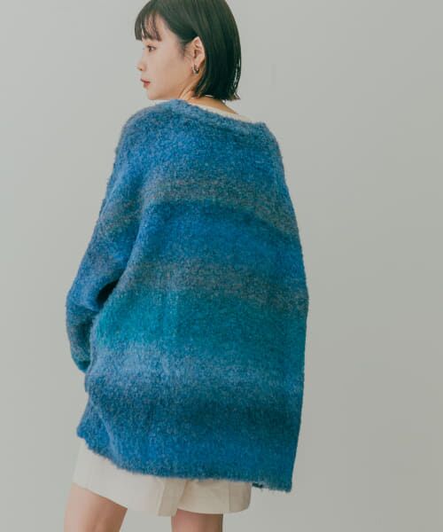 Gradation Knit Shirts グラデーションニット カーディガン SLY（スライ）の「GRADATION KNIT CD/グラデーションニット