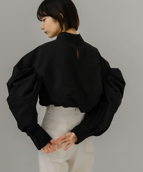 ＊＊KBF / ケービーエフ シャツ・ブラウス | エクストラスリーブブラウス（BLACK）