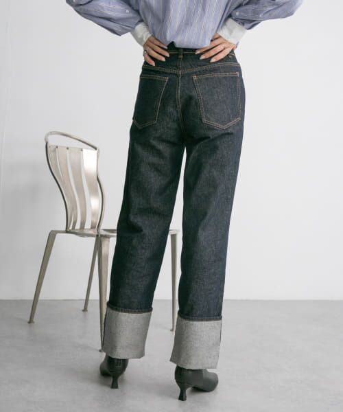 ＊＊KBF / ケービーエフ デニムパンツ | ターンアップストレートデニム（RIGID）
