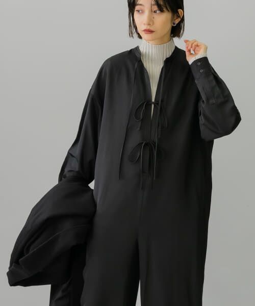 AEWEN MATOPH シャンブレー キーネック サロペット ジャンプ