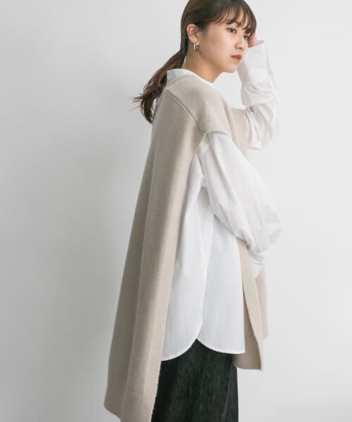 ＊＊KBF / ケービーエフ チュニック | マルチニットSETチュニック（GREIGE）