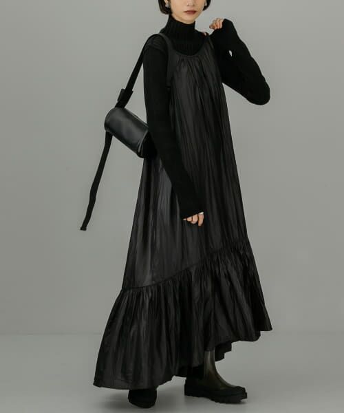 ＊＊KBF / ケービーエフ ワンピース | ティアードキャミワンピース（CHARCOAL）