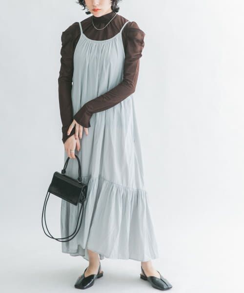 ＊＊KBF / ケービーエフ ワンピース | ティアードキャミワンピース（STEEL GRAY）