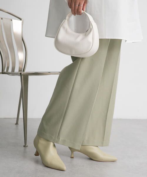 ＊＊KBF / ケービーエフ ブーツ（ショート丈） | ポインテッドトゥストレッチブーティー（PISTACHIO）