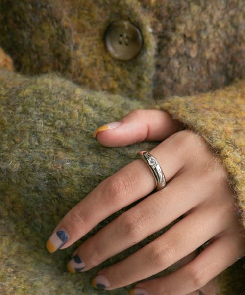 ＊＊KBF / ケービーエフ リング | ストーンエンベッドリング（SILVER）