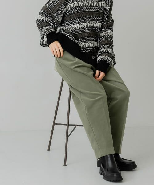 ＊＊KBF / ケービーエフ その他パンツ | ワンタックコーデュロイパンツ（KHAKI）