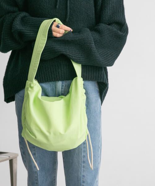 ＊＊KBF / ケービーエフ ショルダーバッグ | ドロストショルダーBAG（GREEN）