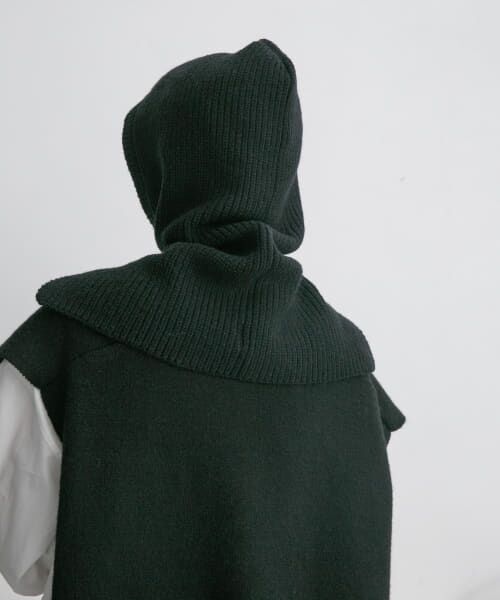 バラクラバ ニット ① キモカワ 個性的 青 Y2K グランジ セール】 ビッグニットバラクラバ （ニットキャップ）｜＊＊KBF