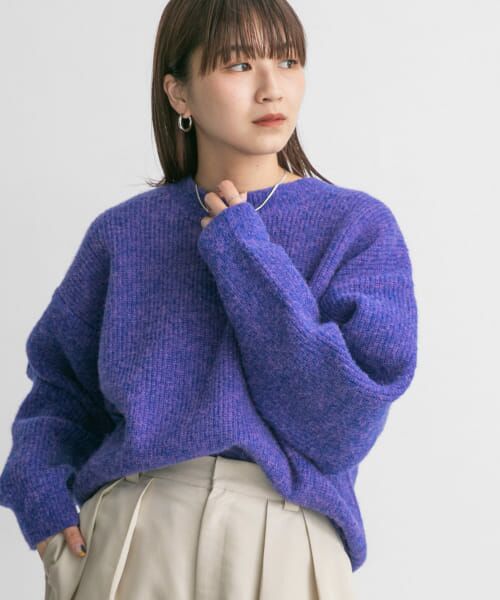Stone  クルーネックセーター 青 アランクルーネックセーター | TEIJIN MEN'S SHOP | メンズ