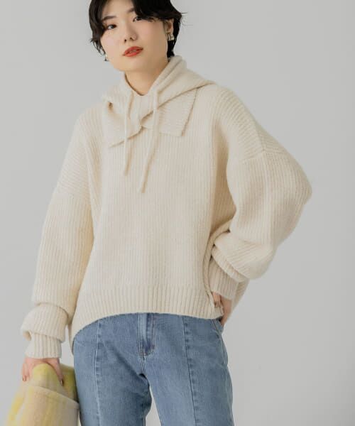 ＊＊KBF / ケービーエフ ニット・セーター | バラクラバSETニット（IVORY）