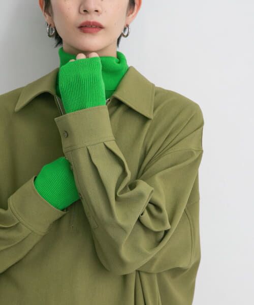 ＊＊KBF / ケービーエフ ニット・セーター | ハイネックコンパクトニット（GREEN）