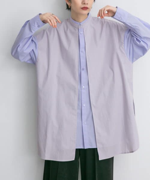 ＊＊KBF / ケービーエフ シャツ・ブラウス | リバーシブルBIGシャツ（LILAC）