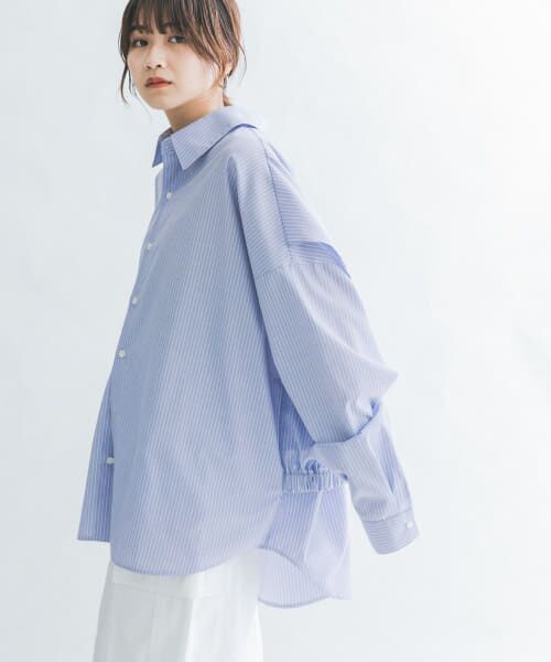 ＊＊KBF / ケービーエフ シャツ・ブラウス | BACKレイヤードシャツ（BLUE st）