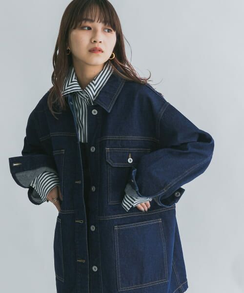 【KBF 】新品　ライトブルー デニムカバーオール セール】 デニムカバーオール （Gジャン・デニムジャケット