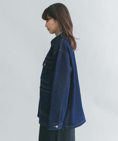 【KBF 】新品　ライトブルー デニムカバーオール KBF（ケイビーエフ）の「デニムカバーオール（デニムジャケット