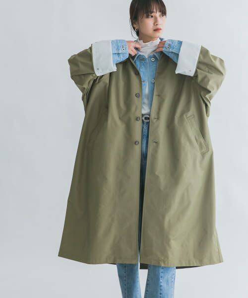 ＊＊KBF / ケービーエフ ステンカラーコート | ステンカラーBIGBIGコート（KHAKI）