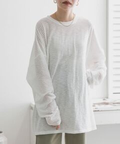 シアーボーダールーズカットソー