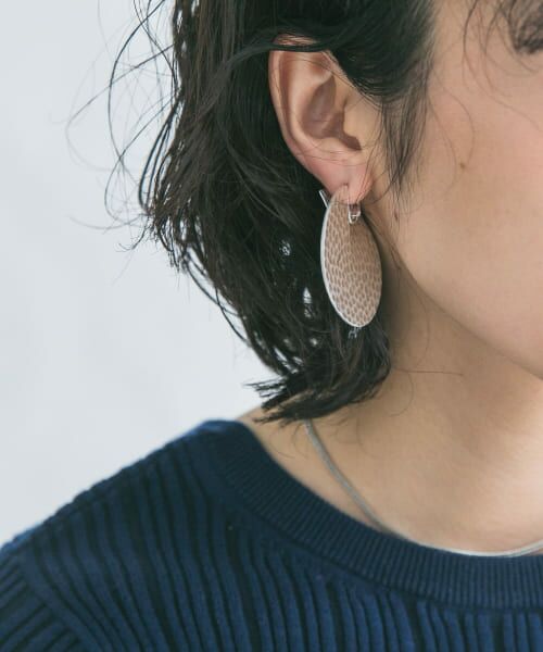 ＊＊KBF / ケービーエフ ピアス・イヤリング | ボリュームサークルメタルイヤリング（SILVER）