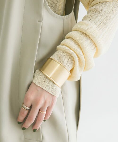 ＊＊KBF / ケービーエフ ブレスレット・バングル | ワイドメタルバングル（GOLD）